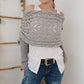 💝Gift Idea Hot sale 50% OFF🔥Women's Wrap Knit Shawl with Sleeves-5