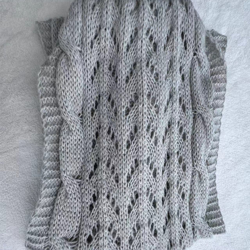 💝Gift Idea Hot sale 50% OFF🔥Women's Wrap Knit Shawl with Sleeves-14