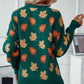 ✨New Arrival✨Women's Casual Knit Sweater with Maple Leaf Pattern-2