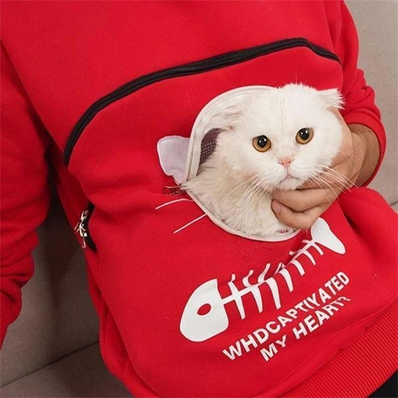 🔥Clearance Sale🔥Ideal Gift - Sweatshirt for Cat Lovers with a Hood and Cozy Pocket-2