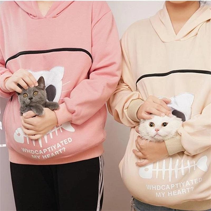 🔥Clearance Sale🔥Ideal Gift - Sweatshirt for Cat Lovers with a Hood and Cozy Pocket-5