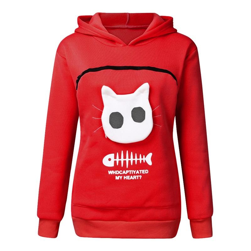 🔥Clearance Sale🔥Ideal Gift - Sweatshirt for Cat Lovers with a Hood and Cozy Pocket-8