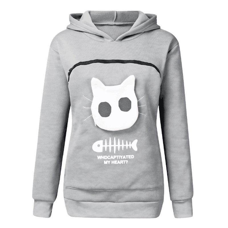 🔥Clearance Sale🔥Ideal Gift - Sweatshirt for Cat Lovers with a Hood and Cozy Pocket-7