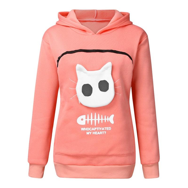 🔥Clearance Sale🔥Ideal Gift - Sweatshirt for Cat Lovers with a Hood and Cozy Pocket-10