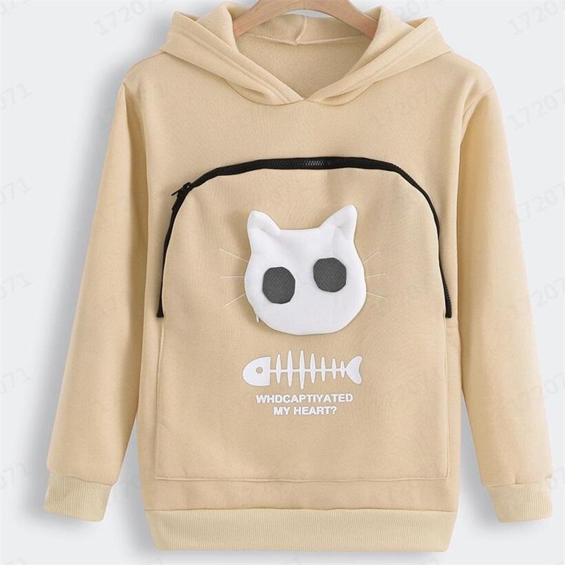 🔥Clearance Sale🔥Ideal Gift - Sweatshirt for Cat Lovers with a Hood and Cozy Pocket-13