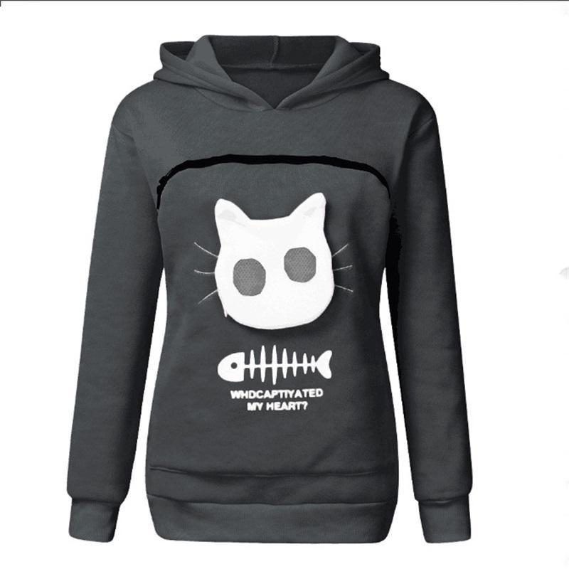 🔥Clearance Sale🔥Ideal Gift - Sweatshirt for Cat Lovers with a Hood and Cozy Pocket-11