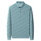 Men's Letter Print Lapel Long Sleeve Shirt（60% OFF）-5