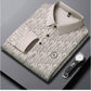Men's Letter Print Lapel Long Sleeve Shirt（60% OFF）-8