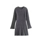 ✨New Arrival✨Solid Color Round Neck Knit Long Sleeve Mini Dress-3