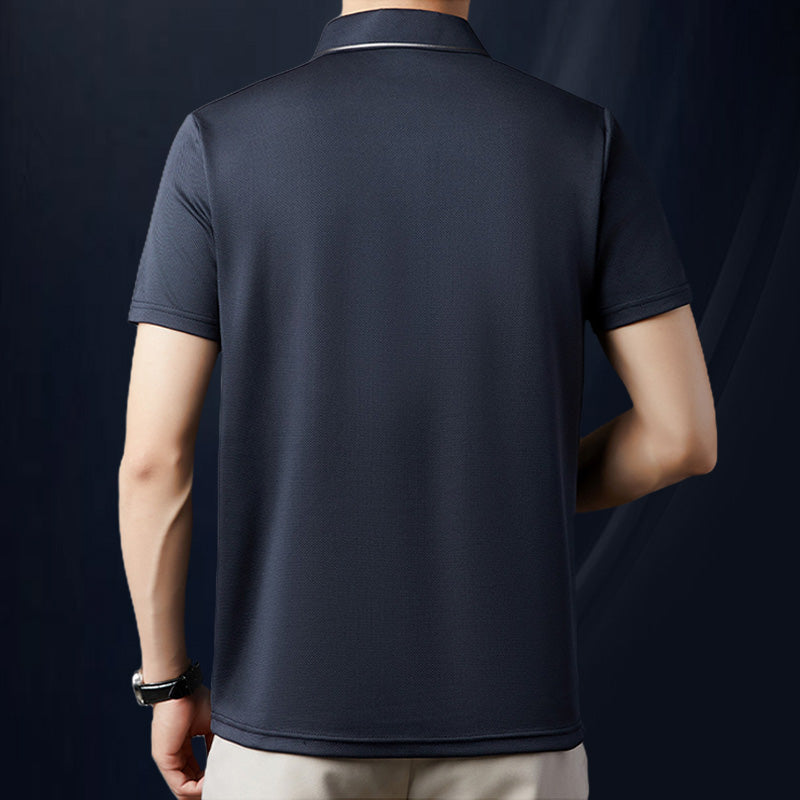 ✨New Arrival✨Men's Ice Silk Business Casual Lapel Shirt-3