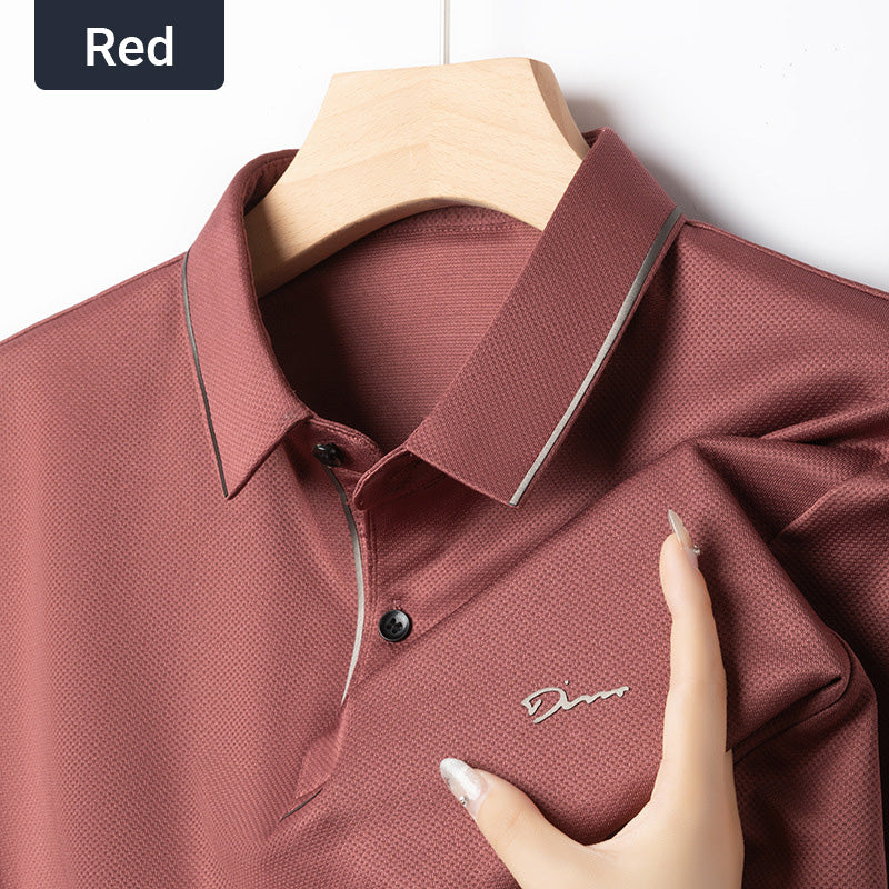 ✨New Arrival✨Men's Ice Silk Business Casual Lapel Shirt-12