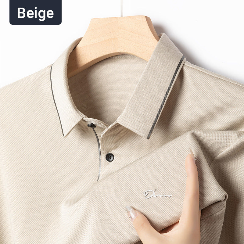 ✨New Arrival✨Men's Ice Silk Business Casual Lapel Shirt-14