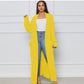 ✨New Arrival✨Women's Cable Knit Long Cardigan with Pockets-3