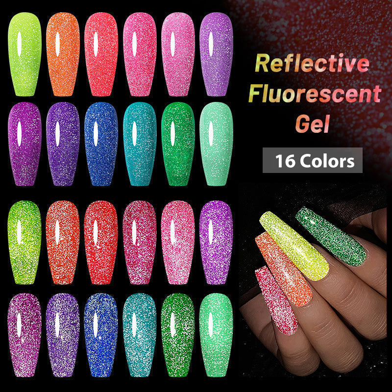 ✨BUY 1 FREE 1✨Shiny Reflective Fluorescent Gel Nail Polish-6