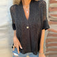 ✨New Arrival✨Women’s Solid One Button Knitted Top-3