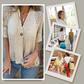 ✨New Arrival✨Women’s Solid One Button Knitted Top-7