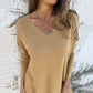 ✨New Arrival✨💕Women's Cozy Knit Long Sleeve Tunic Top with Side Slits-1