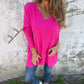 ✨New Arrival✨💕Women's Cozy Knit Long Sleeve Tunic Top with Side Slits-4