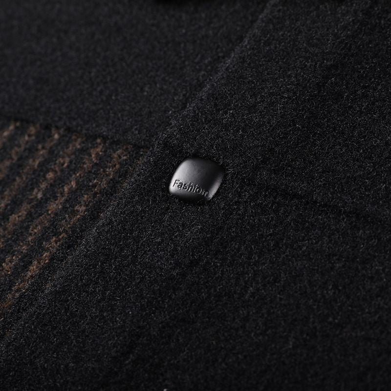 ✨New Arrival✨Men’s Casual Button Tweed Jacket with Lapel Collar-3