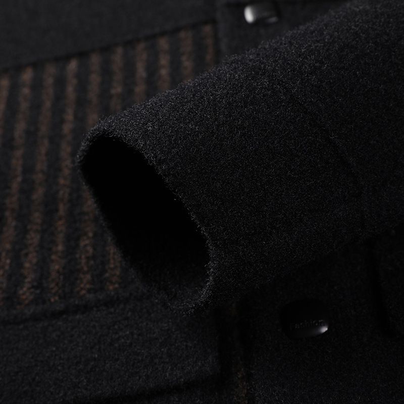 ✨New Arrival✨Men’s Casual Button Tweed Jacket with Lapel Collar-2