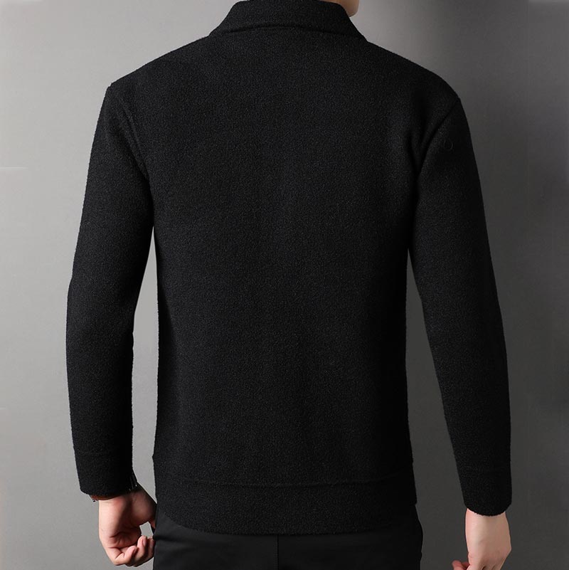 ✨New Arrival✨Men’s Casual Button Tweed Jacket with Lapel Collar-9