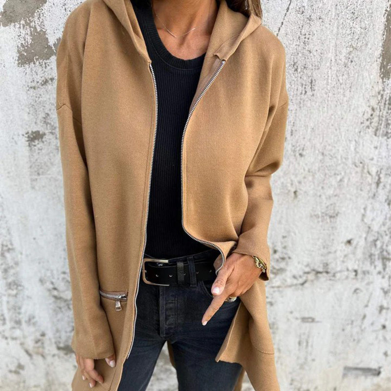 🍁Autumn New Releases🍁Casual Fashion Long-Sleeve Zip-Up Hooded Sweatshirt Jacket-3