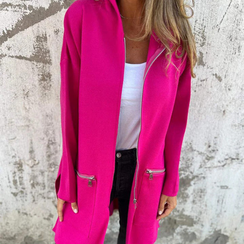 🍁Autumn New Releases🍁Casual Fashion Long-Sleeve Zip-Up Hooded Sweatshirt Jacket-5