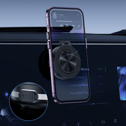 🧲 Magnetic Vehicle-Mounted Phone Holder with Vacuum Adsorption – Strong Grip, 360° Rotation & Universal Fit 📱