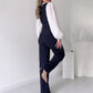 ✨New Arrival✨Women's Striped Lapel Long Sleeve Jumpsuits-1