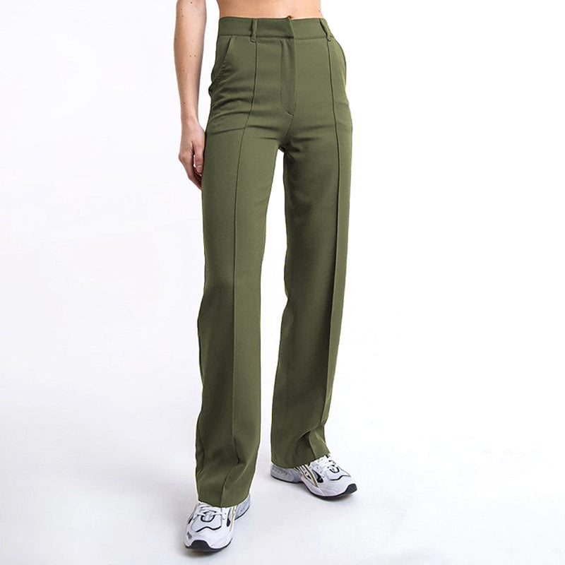 👖Women’s High Waist Stretchy Straight Leg Work Pants-8