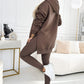 🎁Women's Fashion Solid Color Hoodie And Lined Leggings Two-Piece Set-3