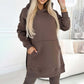 🎁Women's Fashion Solid Color Hoodie And Lined Leggings Two-Piece Set-2