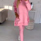 🎁Women's Fashion Solid Color Hoodie And Lined Leggings Two-Piece Set-6