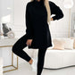 🎁Women's Fashion Solid Color Hoodie And Lined Leggings Two-Piece Set-12