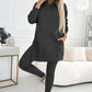 🎁Women's Fashion Solid Color Hoodie And Lined Leggings Two-Piece Set-17