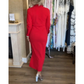 ✨New Arrival✨Women's Sexy Red Long Sleeve Lapel Dress-2