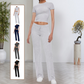 🔥Clearance Sale🔥Women's Casual Solid Color T-Shirt & Straight Leg Pants Set