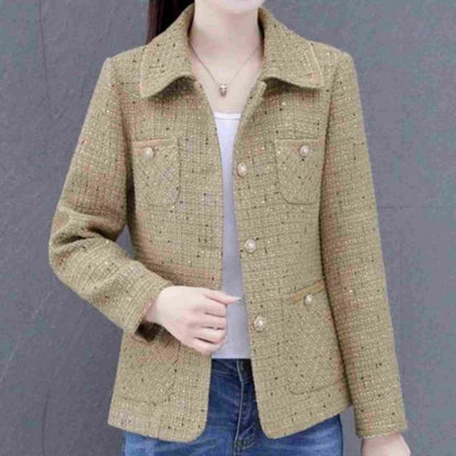 Women‘s Casual Elegant Lapel Jacket