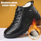 🔥Men's Padded Thickened Warm Leather Shoes-2