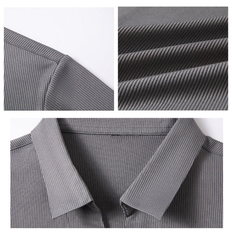 ✨New Arrival✨Comfortable Men's Solid Color Long Sleeve Shirt-7