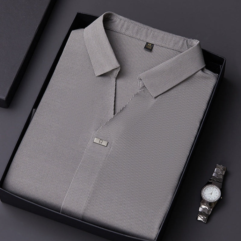 ✨New Arrival✨Comfortable Men's Solid Color Long Sleeve Shirt-8