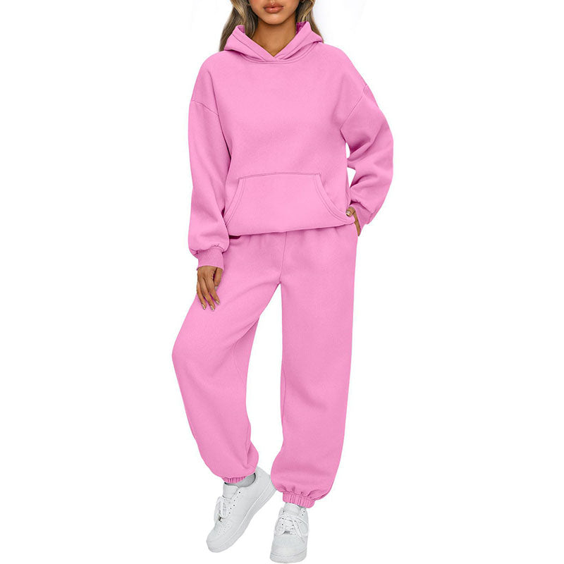 ✨New Arrival✨Casual Hooded Long-Sleeve Tops ＆ Pants 2-Piece Set-4