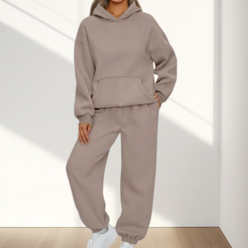 ✨New Arrival✨Casual Hooded Long-Sleeve Tops ＆ Pants 2-Piece Set-6