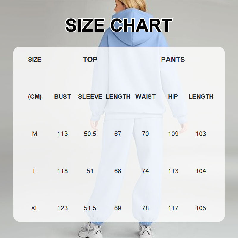 ✨New Arrival✨Casual Hooded Long-Sleeve Tops ＆ Pants 2-Piece Set-7