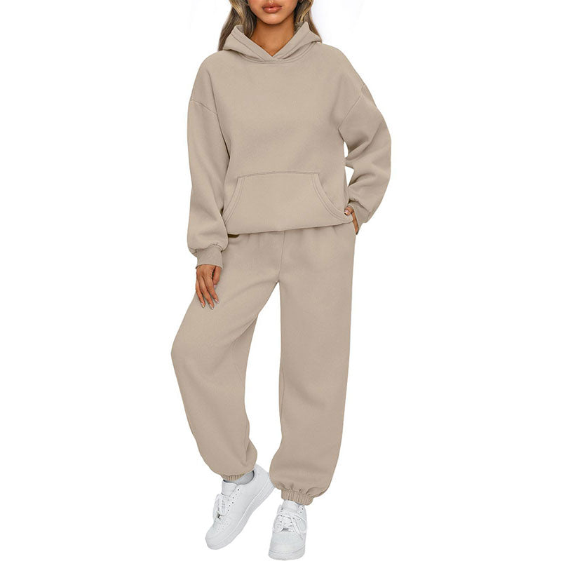 ✨New Arrival✨Casual Hooded Long-Sleeve Tops ＆ Pants 2-Piece Set-9