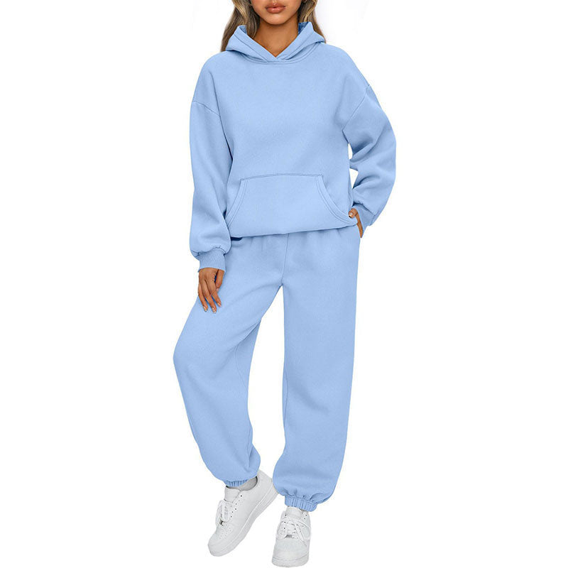 ✨New Arrival✨Casual Hooded Long-Sleeve Tops ＆ Pants 2-Piece Set-12