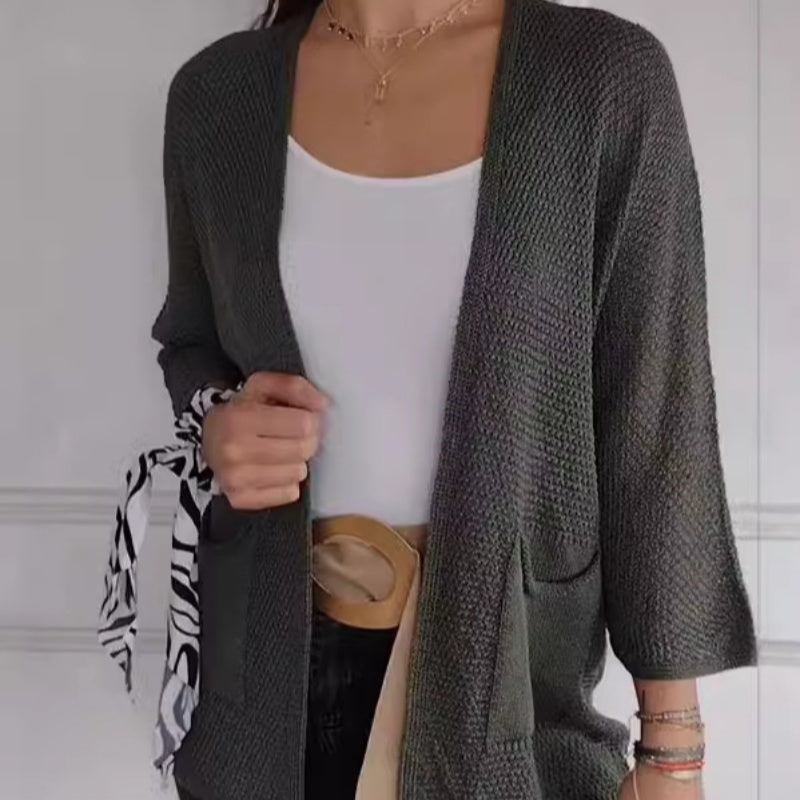 🔥Limited Time 50% OFF🔥Women's Casual Knitted Open Front Coat-9