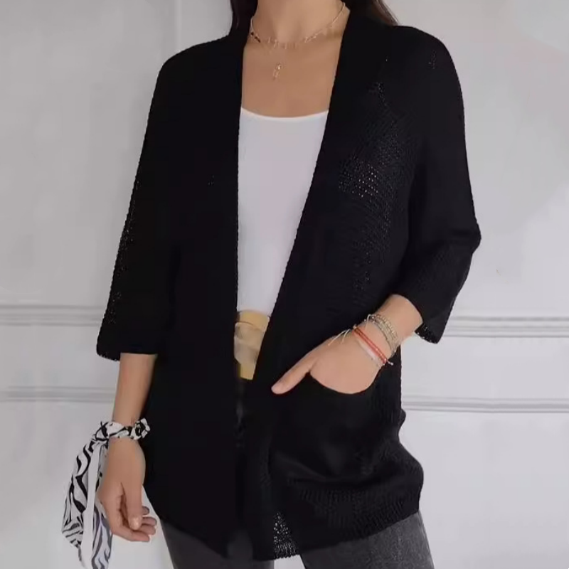 🔥Limited Time 50% OFF🔥Women's Casual Knitted Open Front Coat-11