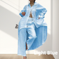 Women’s Trendy Solid Color Two-Piece Outfit Long Sleeve Shirt & Pants-13