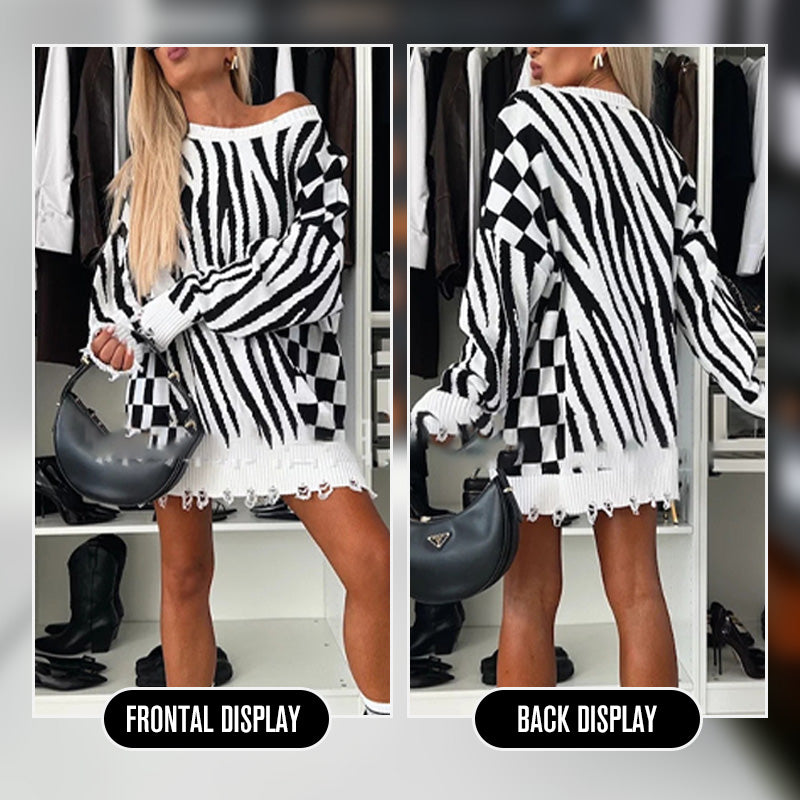 New for autumn✨Women's Fashionable Patterned Sweater Tops-4